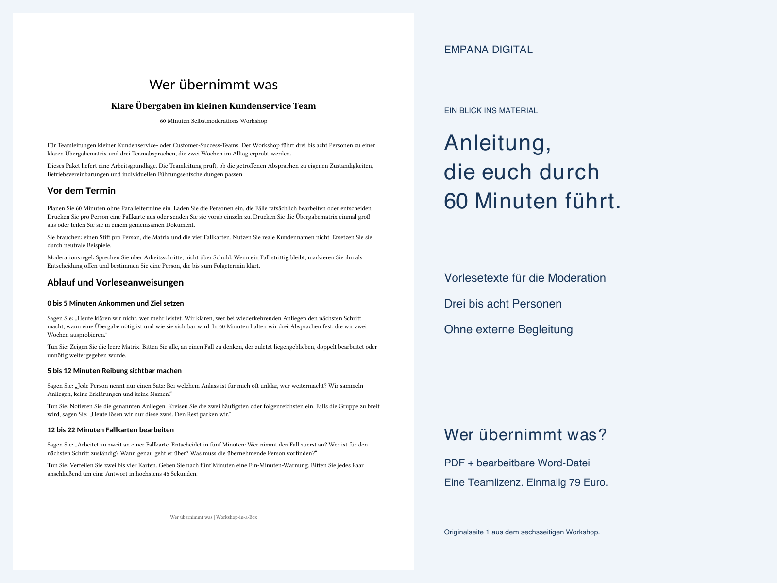 Einblick in die Originalanleitung des Workshops – zum Vergrößern öffnen